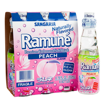Ramune Peach Soda