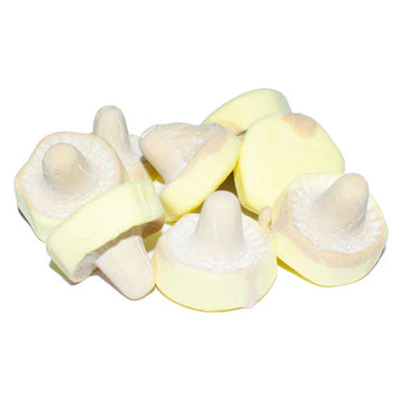 Banana & Caramel Foamy Mushrooms