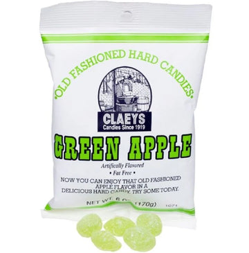 Claeys Old Fashioned Green Apple Hard Candy