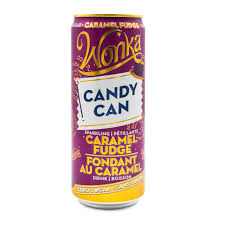 Candy Can Wonka Caramel Fudge Sparkling Drink