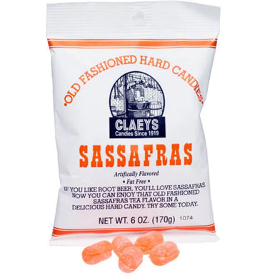 Claeys Old Fashioned Sassafras Hard Candy