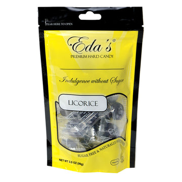 Eda's Sugar Free Licorice 3.5 OZ Pouch