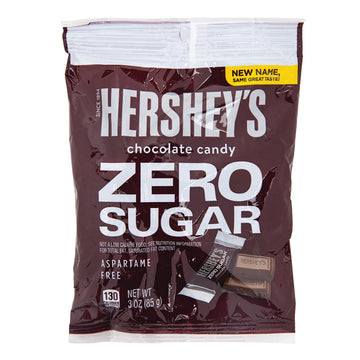 Hershey's Zero Sugar Milk Chocolate Candy 3 OZ Bag