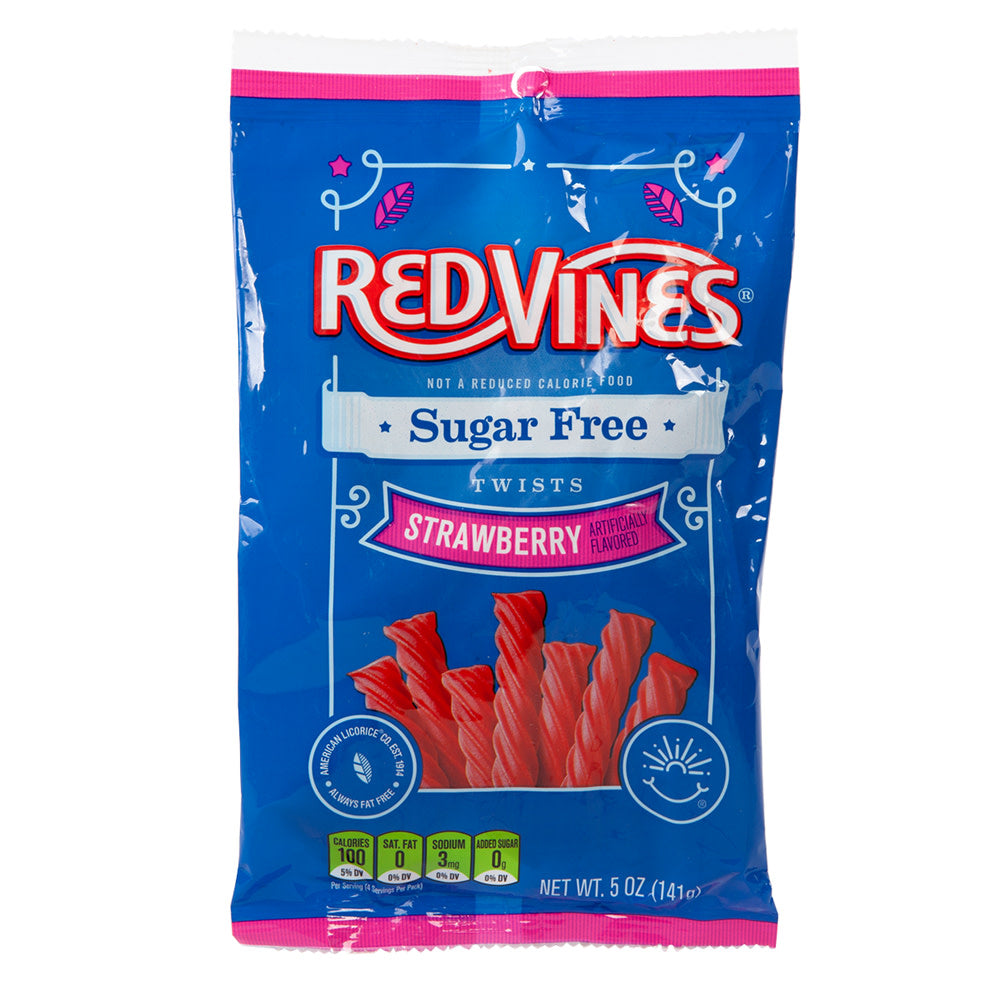 Red Vines Sugar Free Strawberry Twists 5OZ Bag