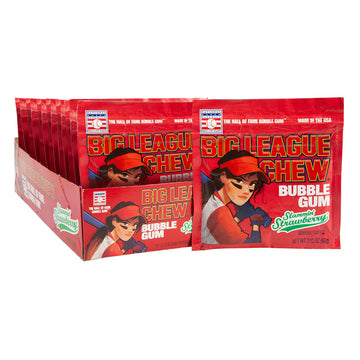 Big League Chew Softball Slammin' Strawberry