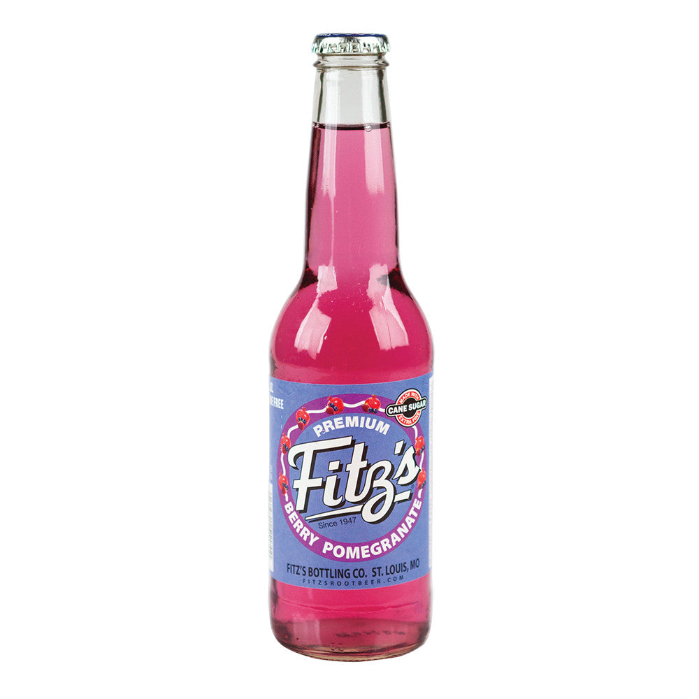 Fitz's Berry Pomegranate Soda 12 OZ Bottle