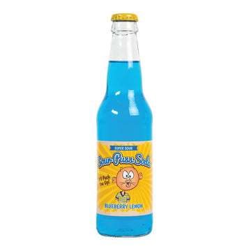 Avery's Sour Puss Blueberry Lemon Soda 12 OZ Bottle