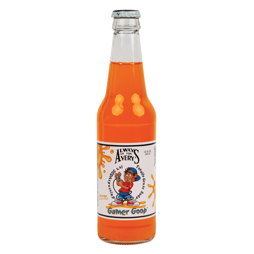 Avery's Gamer Goop Grape & Orange Soda 12 OZ Bottle