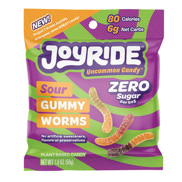 Joyride Sour Gummies Zero Sugar 1.8 OZ Bag