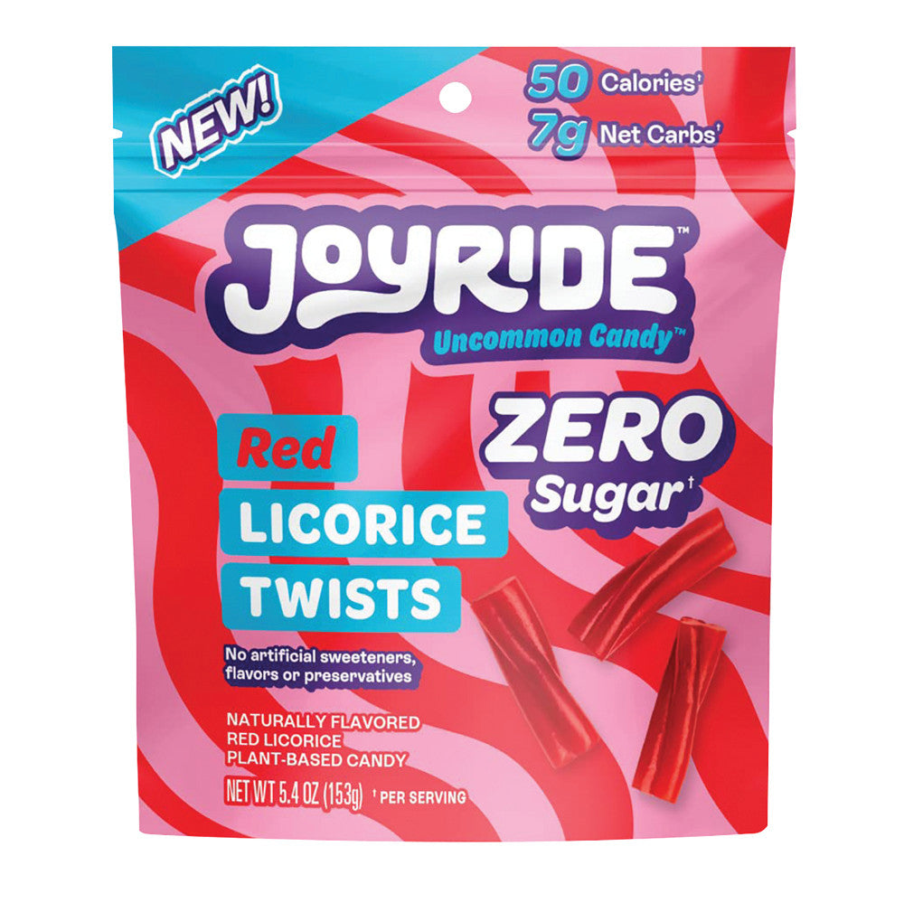 Joyride Red Licorice Twists Zero Sugar 5.4 OZ Bag