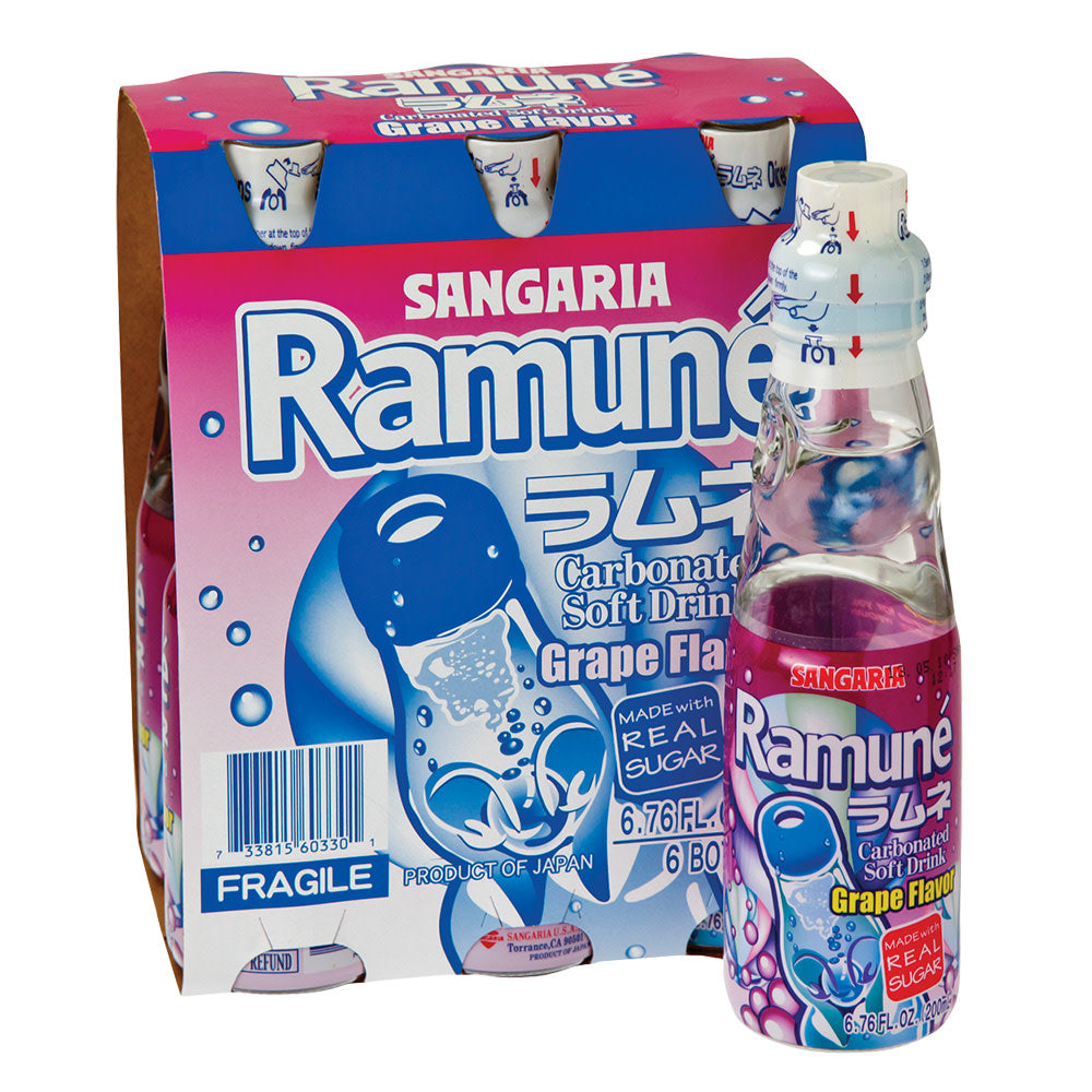 SANGARIA RAMUNE GRAPE SODA 1 PK BOTTLE