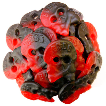 Bubs Raspberry & Licorice Skulls