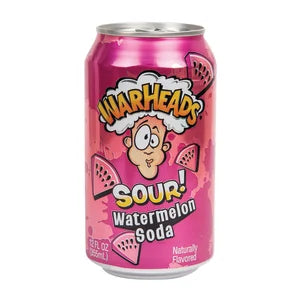 Warheads Soda Sour Watermelon 12 OZ Can